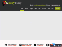 Tablet Screenshot of buyessaytoday.com